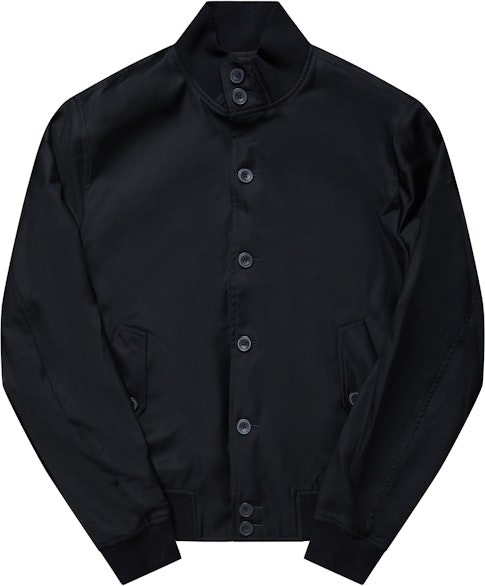 The Regent Black Harrington Wool Jacket