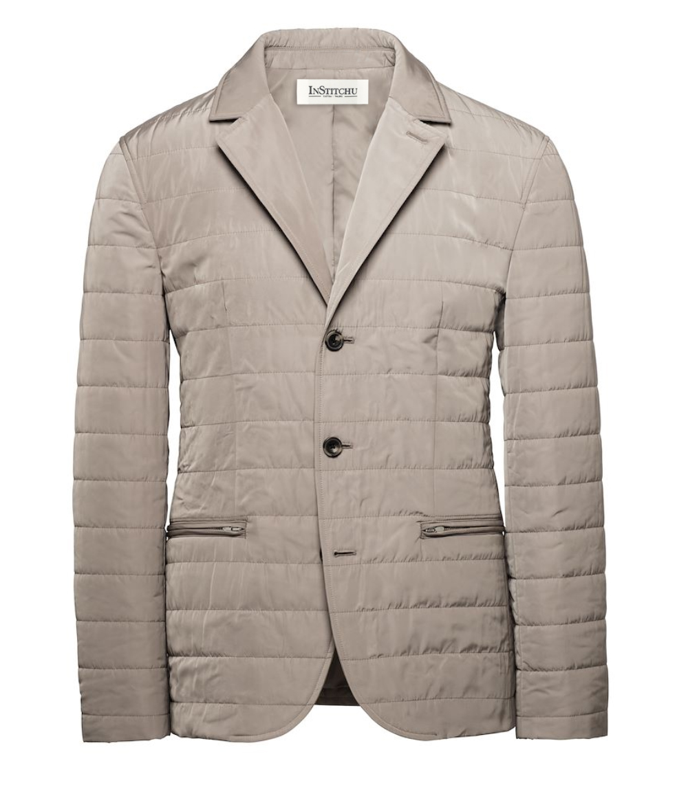 The Albion Quilted Taupe Jacket