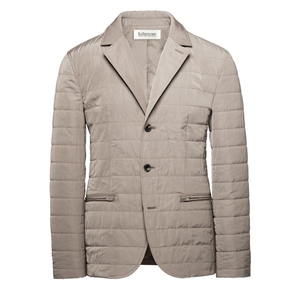 The Albion Quilted Taupe Jacket
