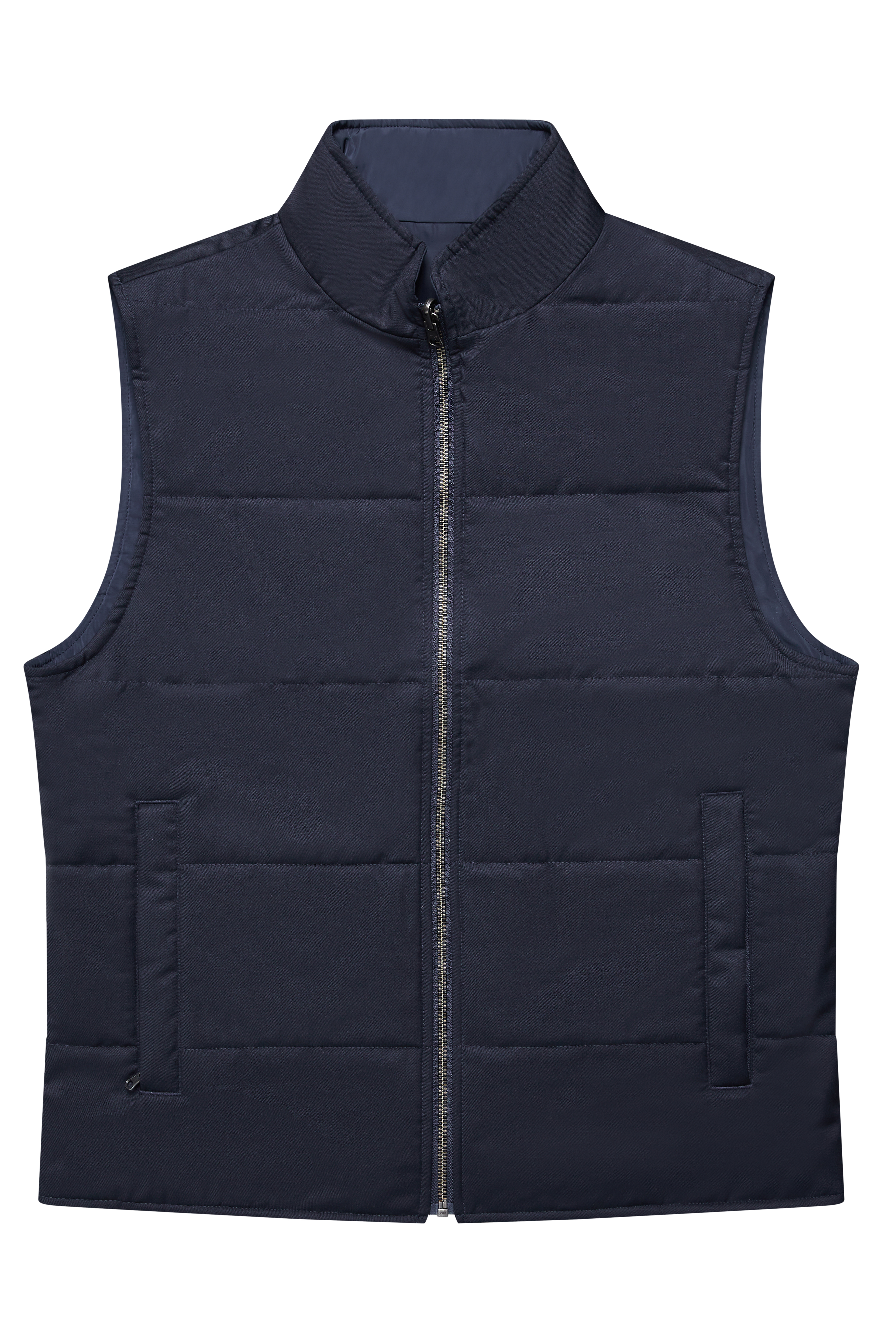 The Watergate Reversible Navy Vest