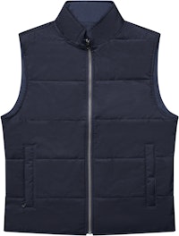 The Watergate Reversible Navy Vest