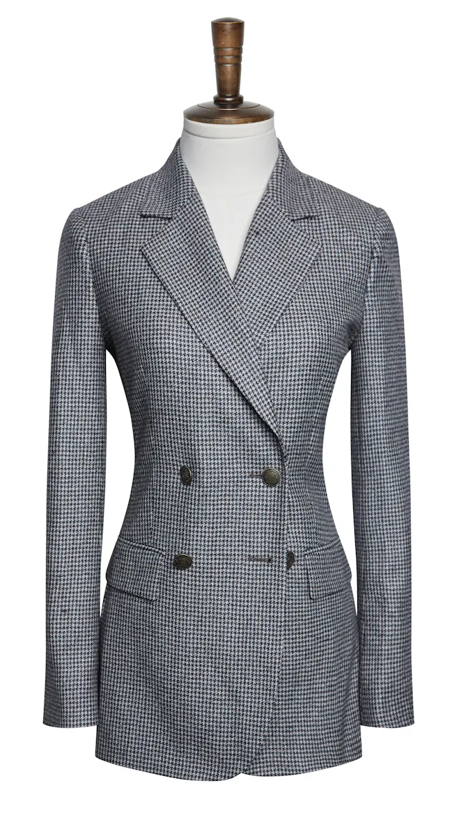 The McLaren Grey Houndstooth Wool Suit