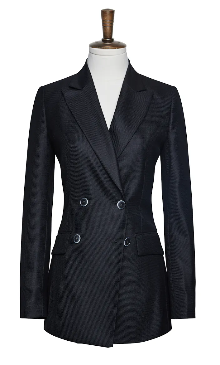 The Yarra Black Wool Blend Suit