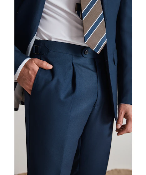 Akihiko Navy Wool Trouser — photo 1