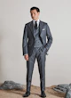 Akira Grey Pinstripe Wool Suit — photo 1