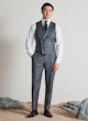 Akira Grey Pinstripe Wool Waistcoat