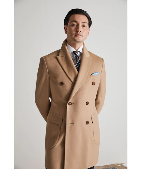 Hiroshi Camel Wool Overcoat