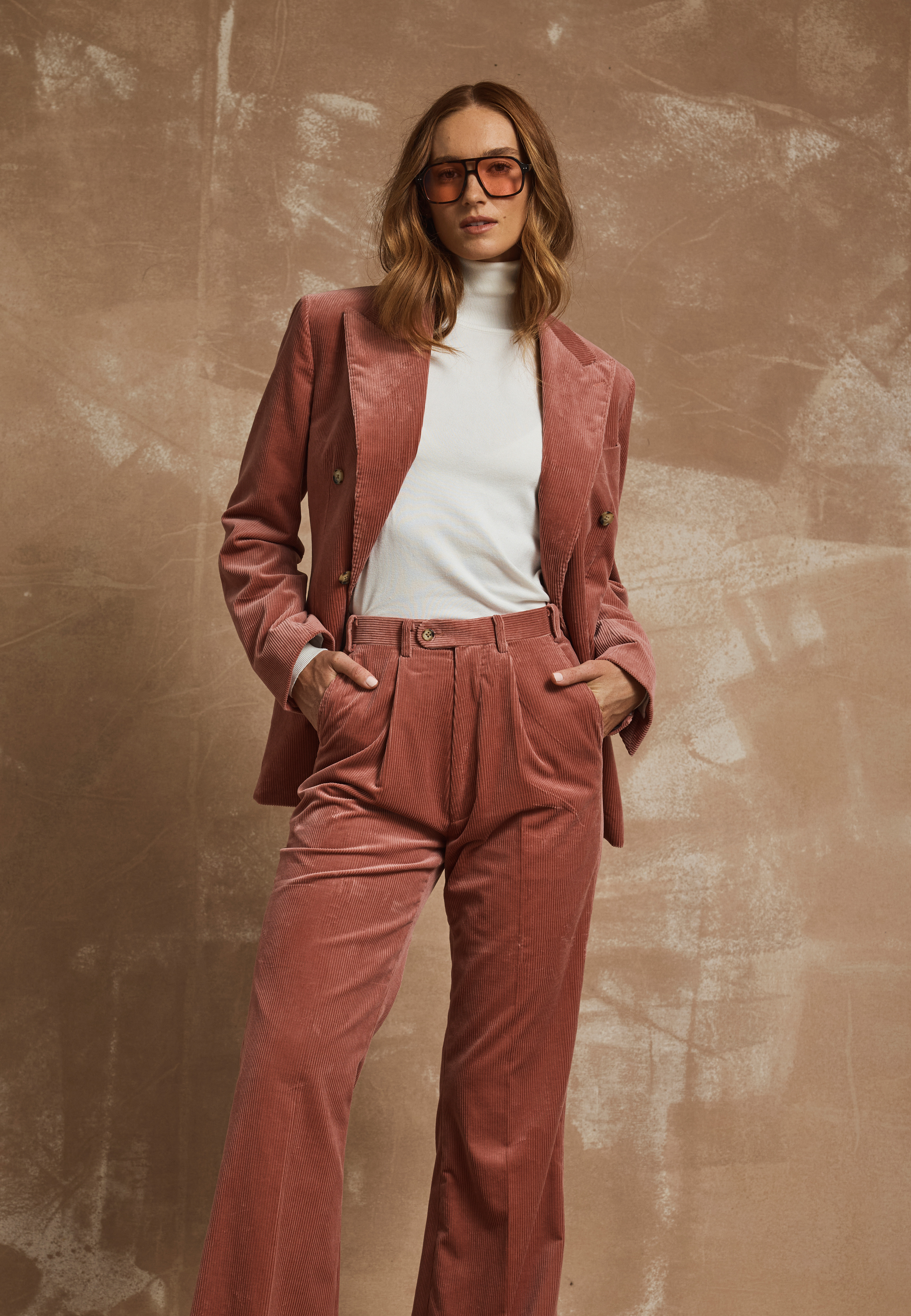 Echo Pink Cotton Corduroy Jacket