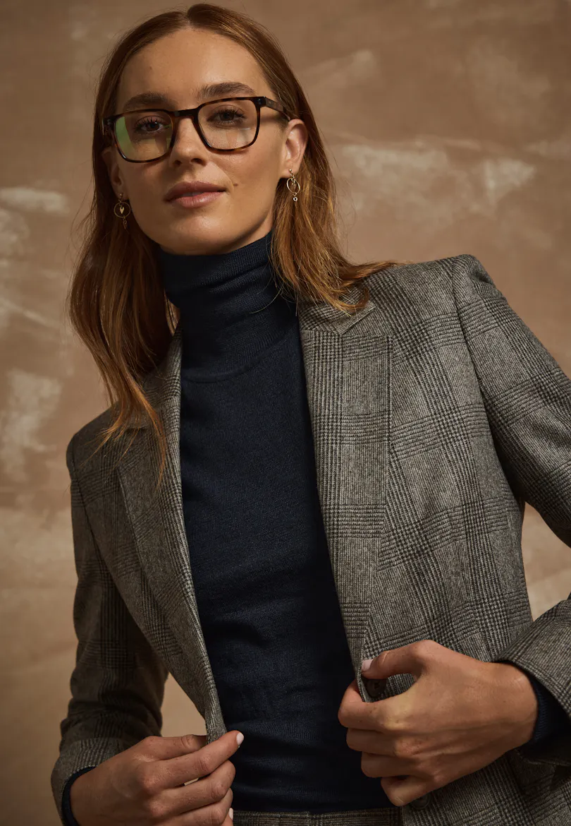 Hadlow Charocal Check Wool Suit