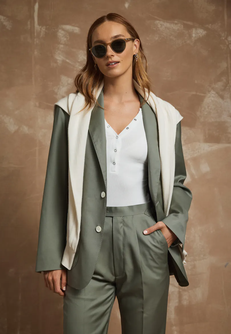 Wilshire Green Wool Jacket