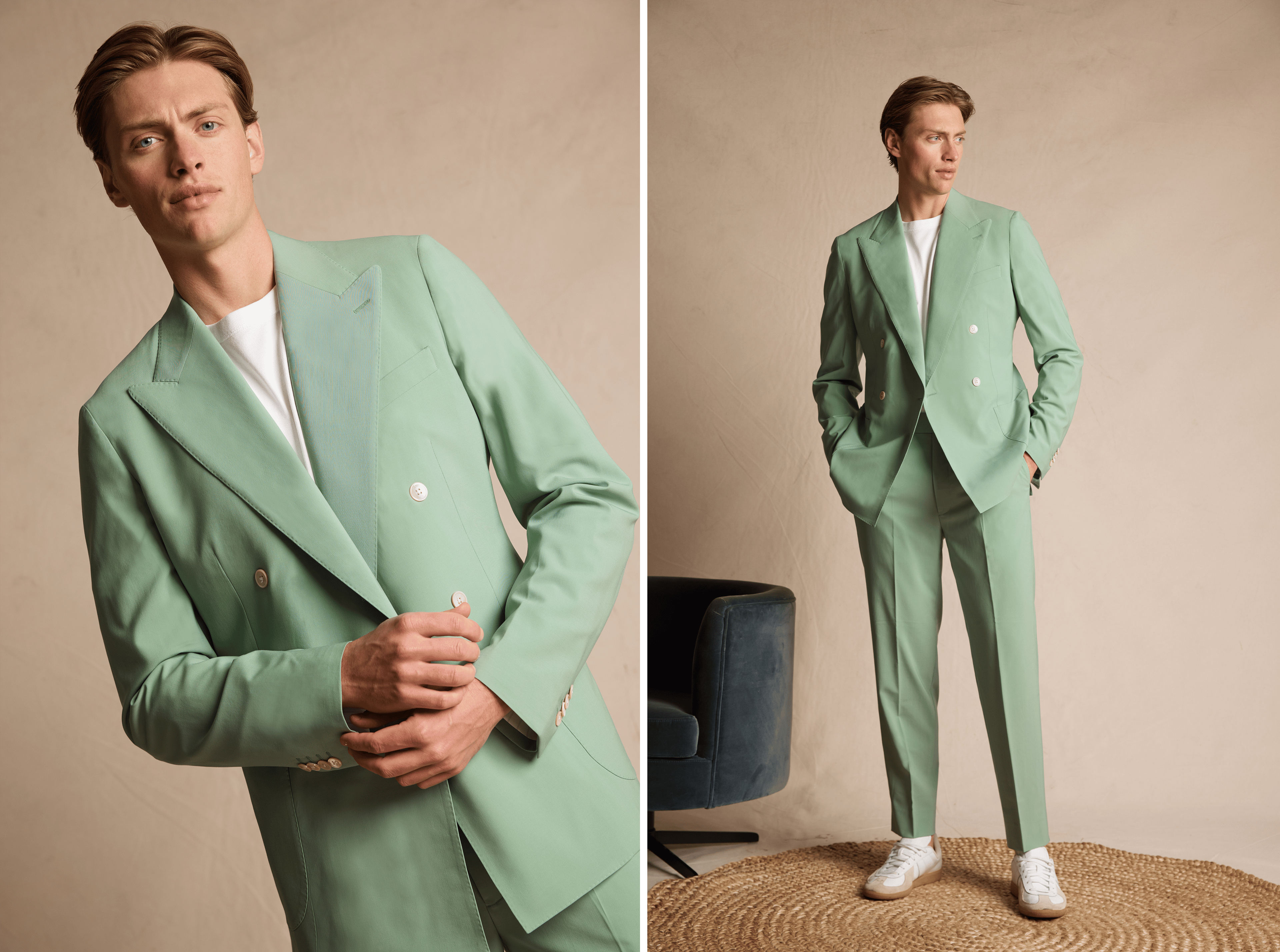 Paris Mint Wool Suit