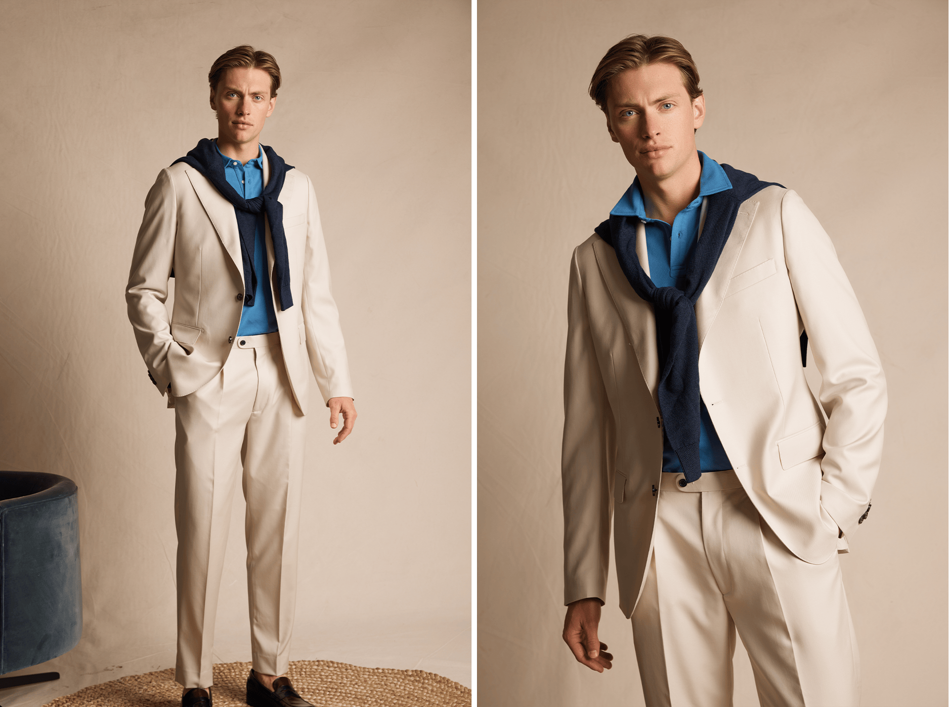 Thomas Beige Wool Suit
