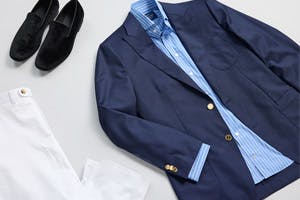The Gold Button Navy Blazer