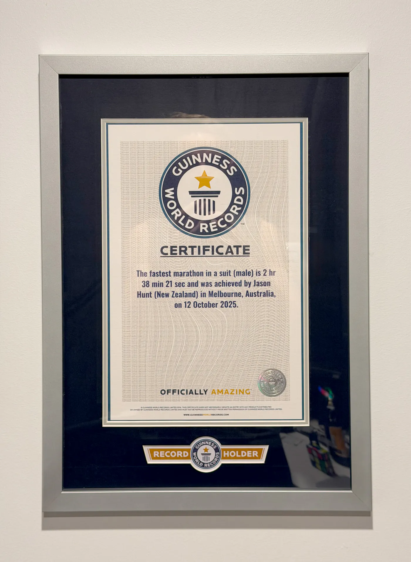 Jason Hunt Guinness World Record