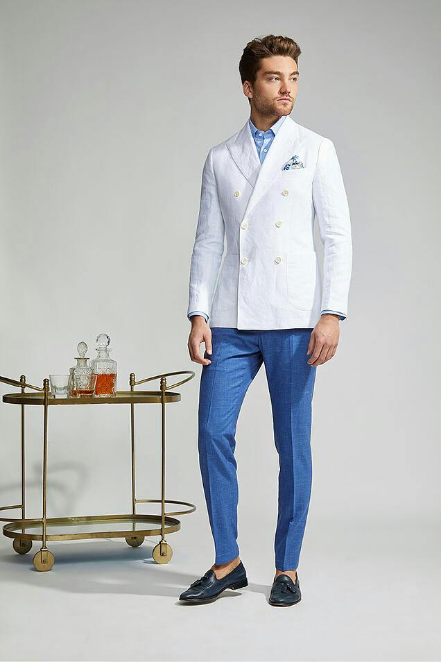 Tripe Threat - How To Wear A Blue Suit - Around Town