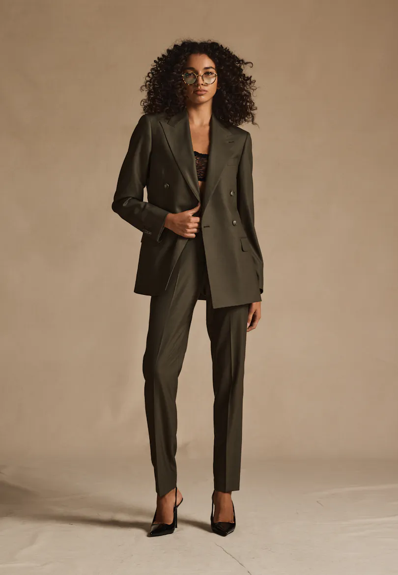 Elise Green Wool Blend