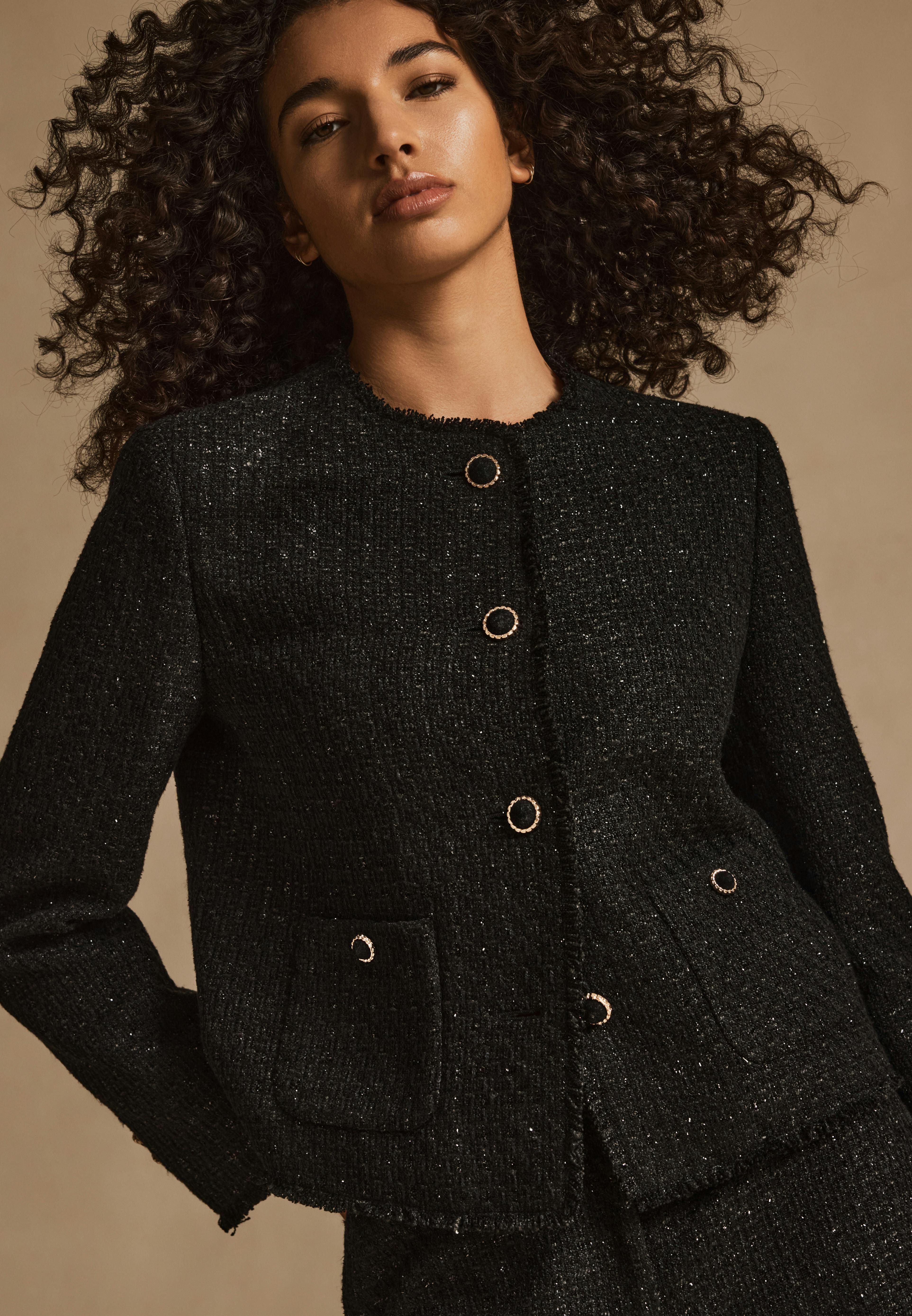 Holly Black Tweed Jacket