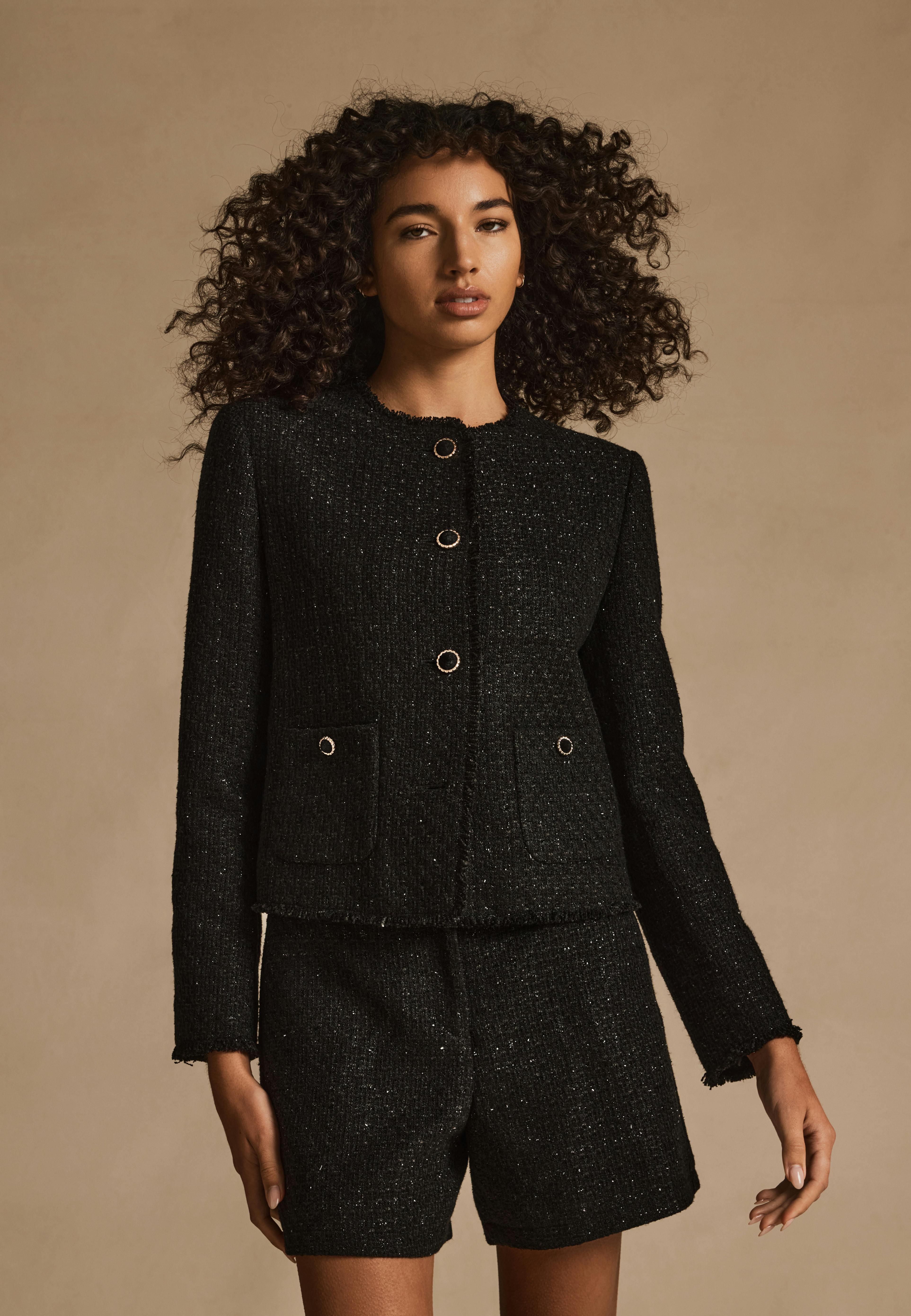 Holly Black Tweed Jacket