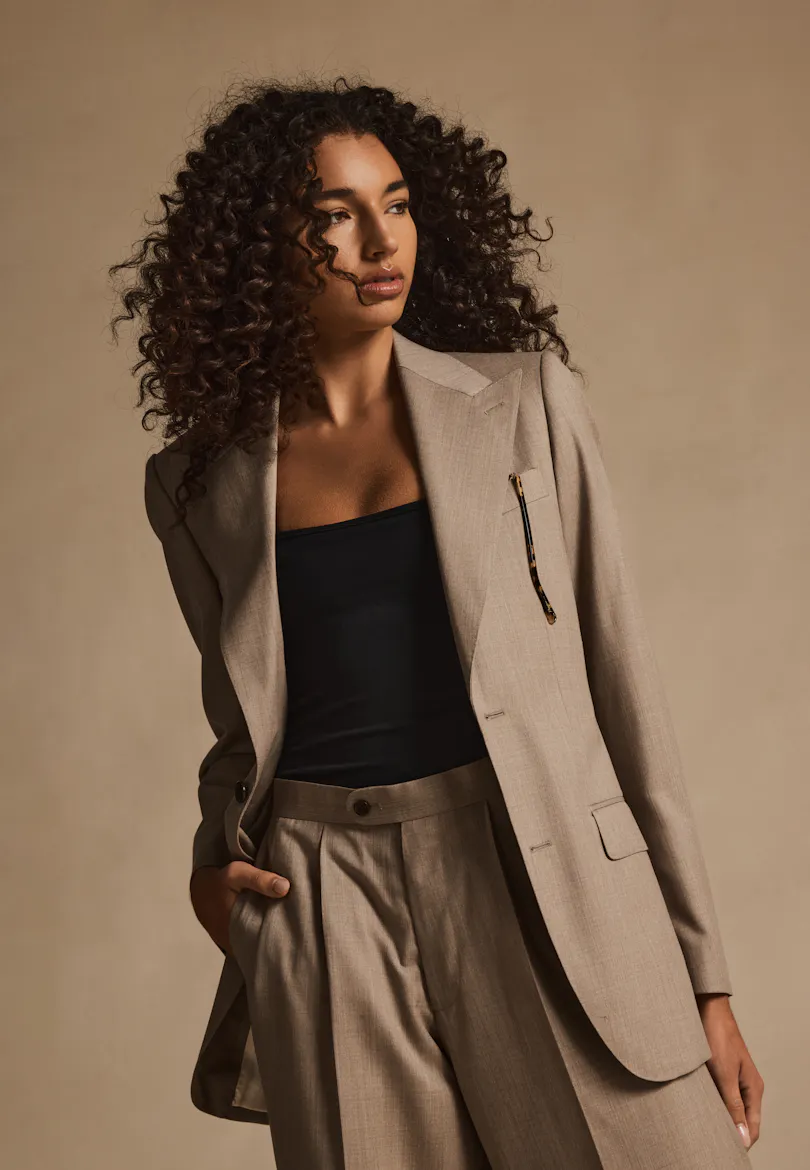 Ingrid Taupe Merino Wool