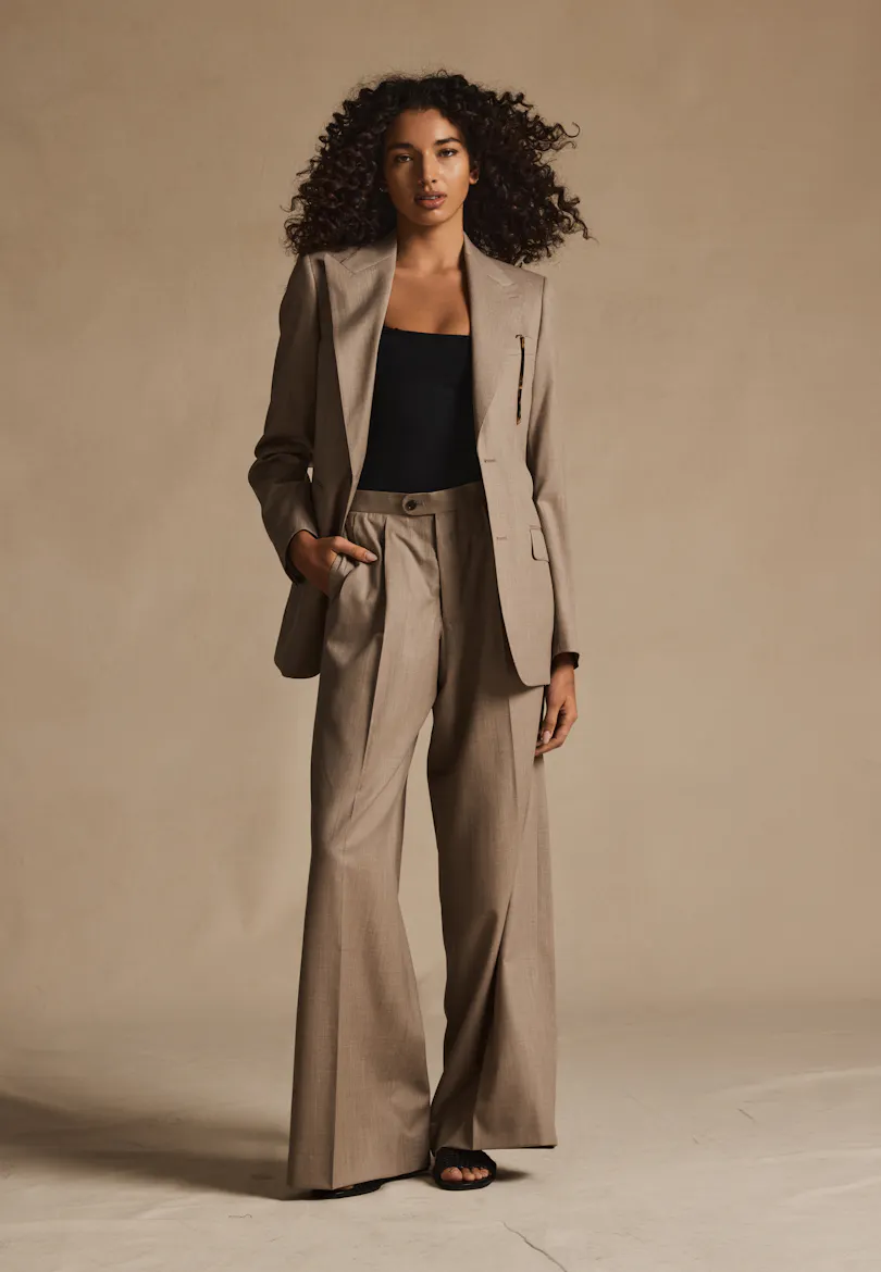 Ingrid Taupe Merino Wool
