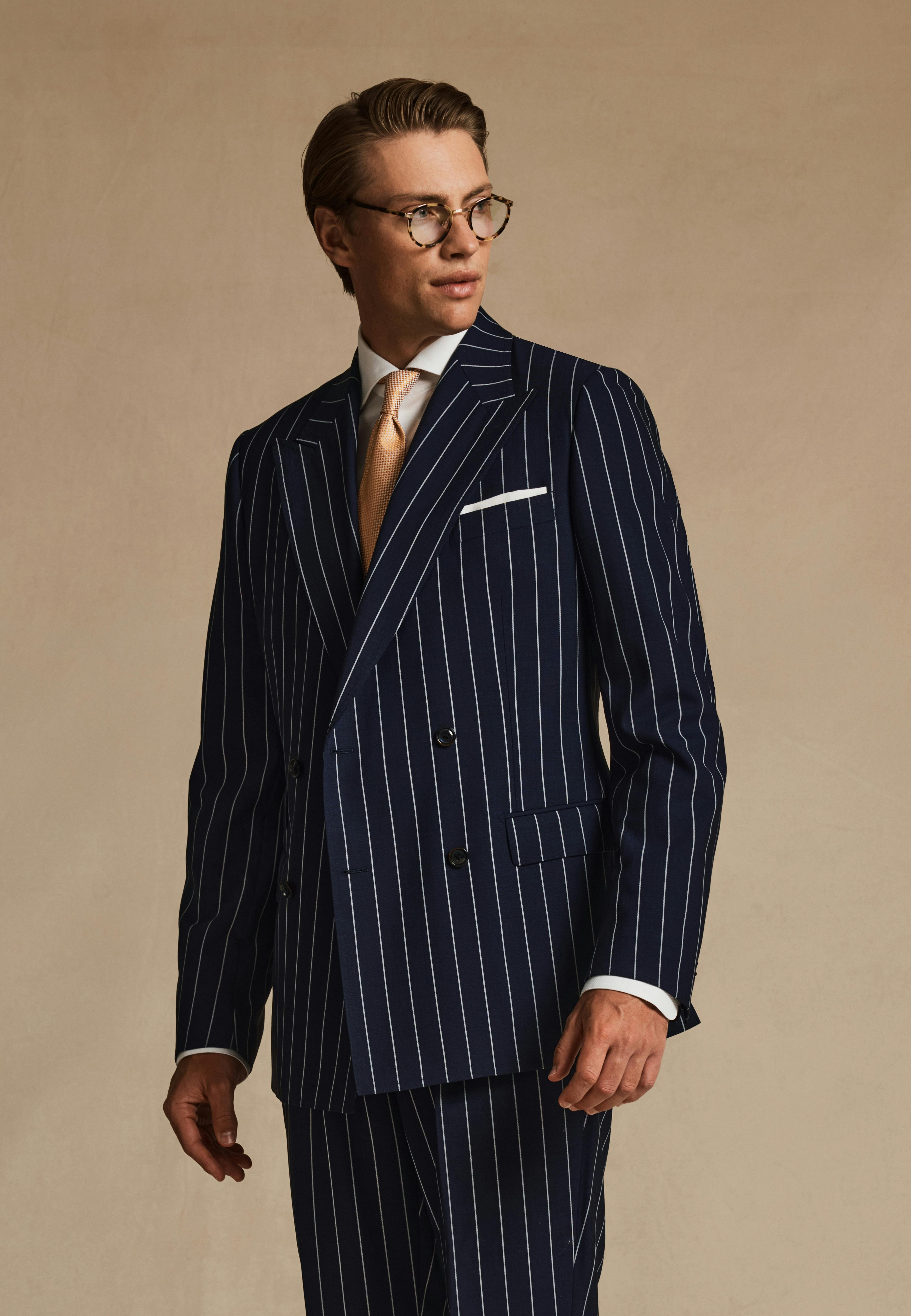 Lafayette Merino Wool Pinstripe