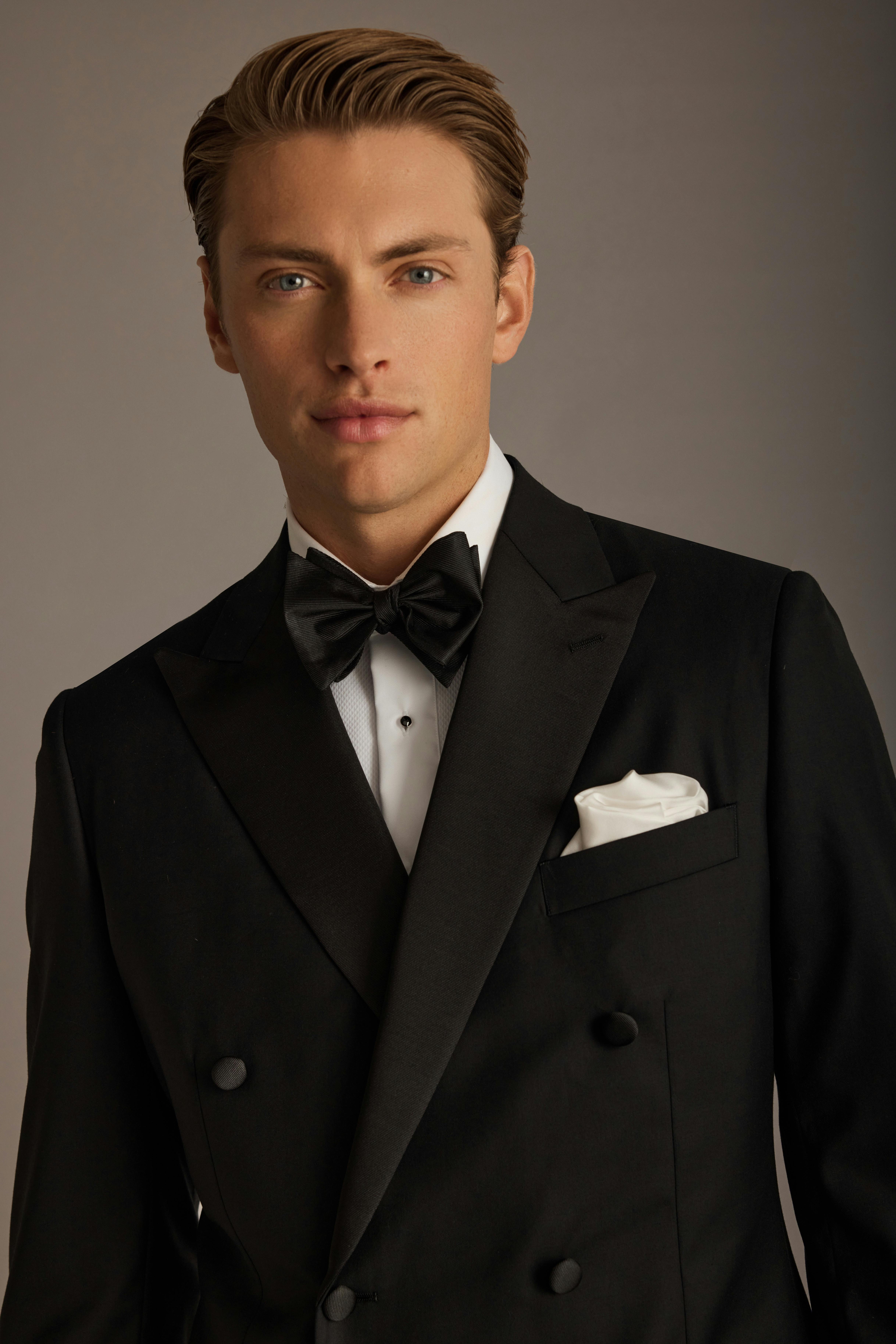Classic black tie suit