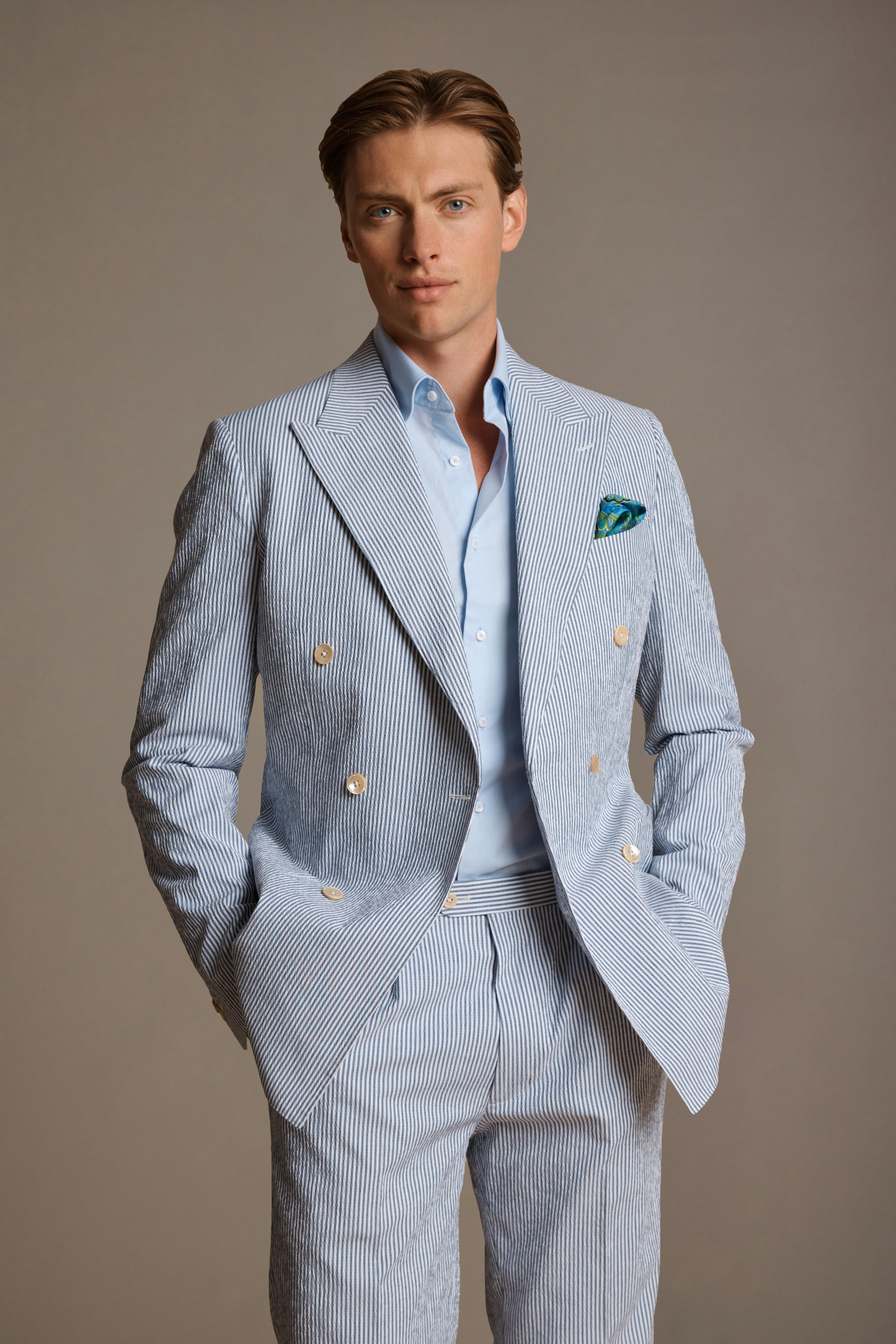Light blue casual suit