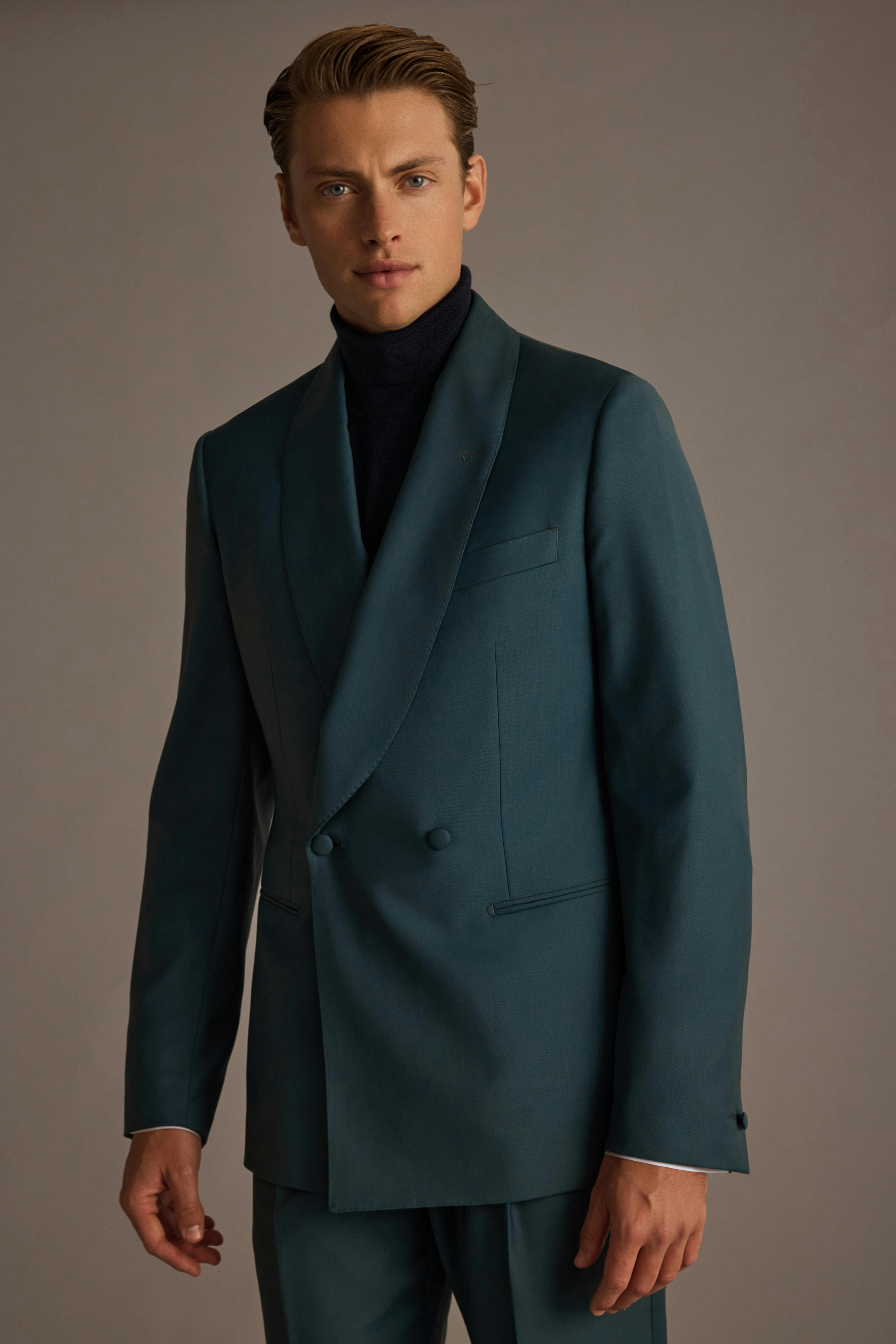 Green cocktail suit