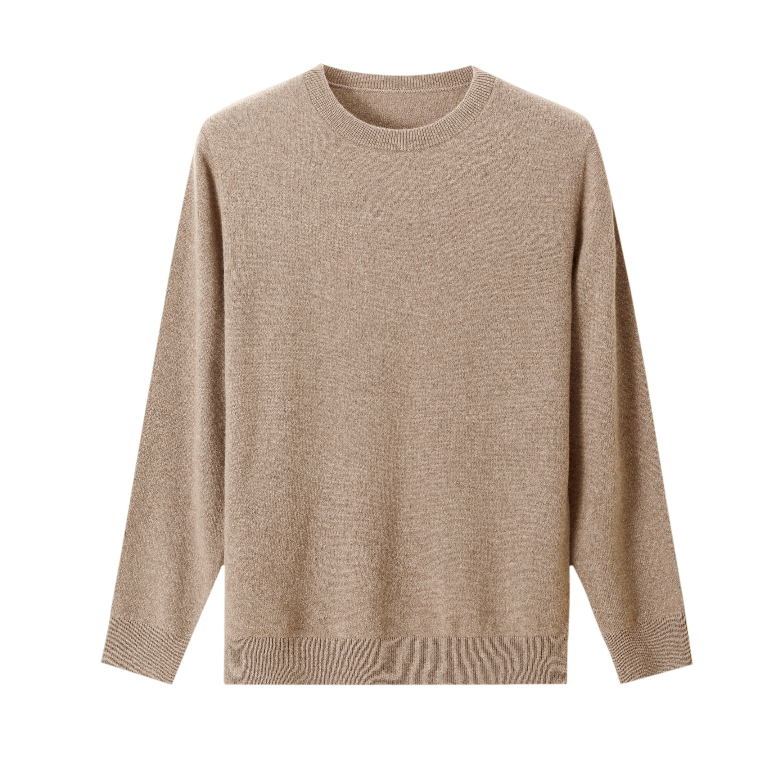 Beige_Classic_Crewneck_Knit