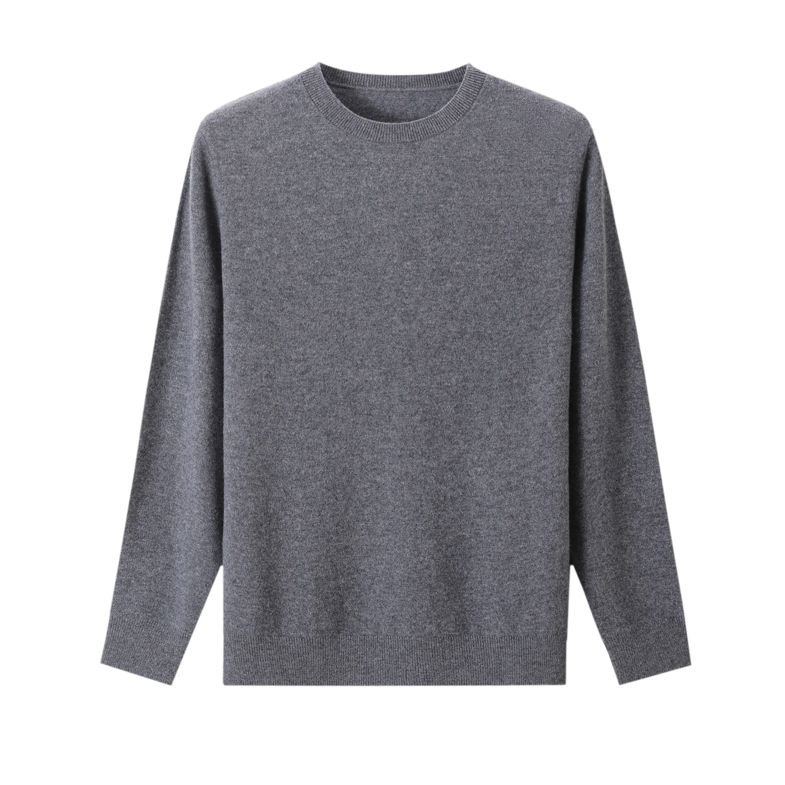 Grey Classic Crewneck Knit
