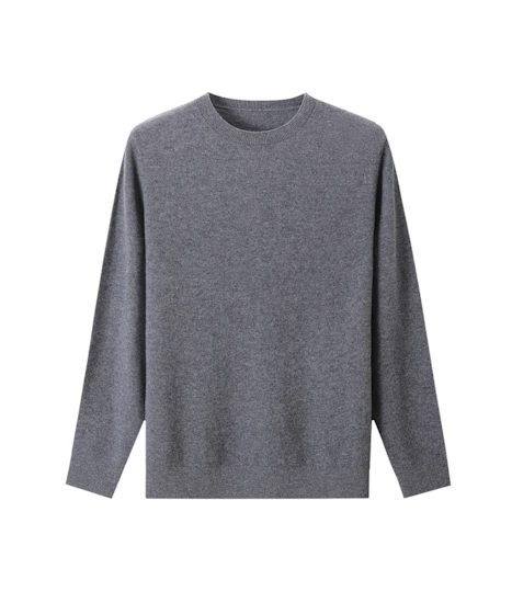 Grey Classic Crewneck Knit