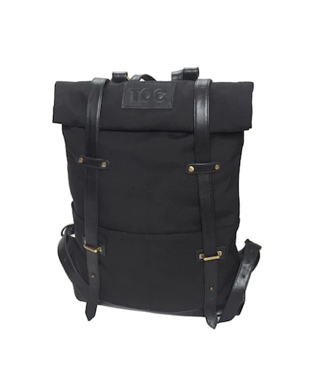 InStitchu Accessories bag TOC Black Canvas Backpack