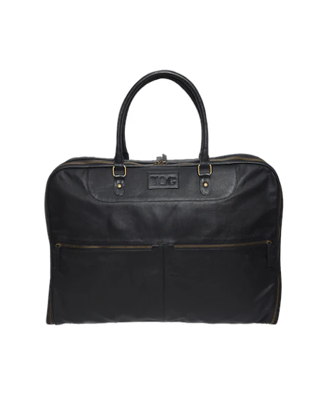 InStitchu Accessories bag TOC Black Leather Garment Bag