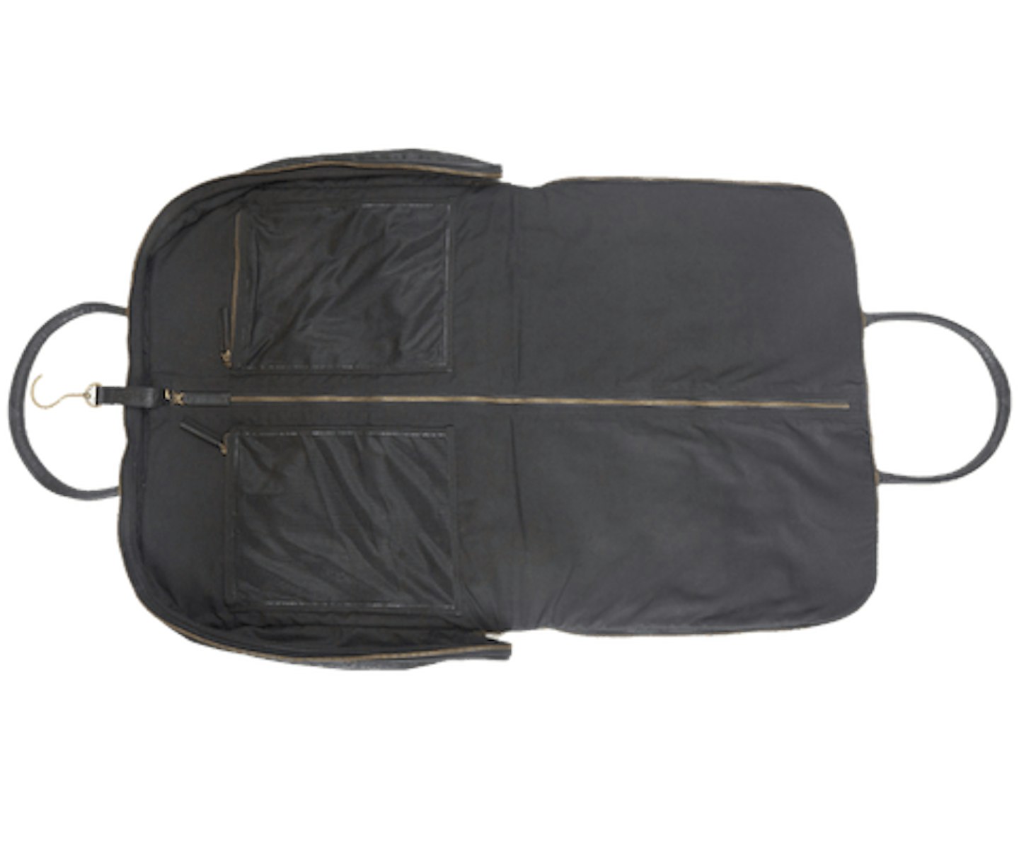 TOC Black Leather Garment Bag Men's Custom Bag InStitchu