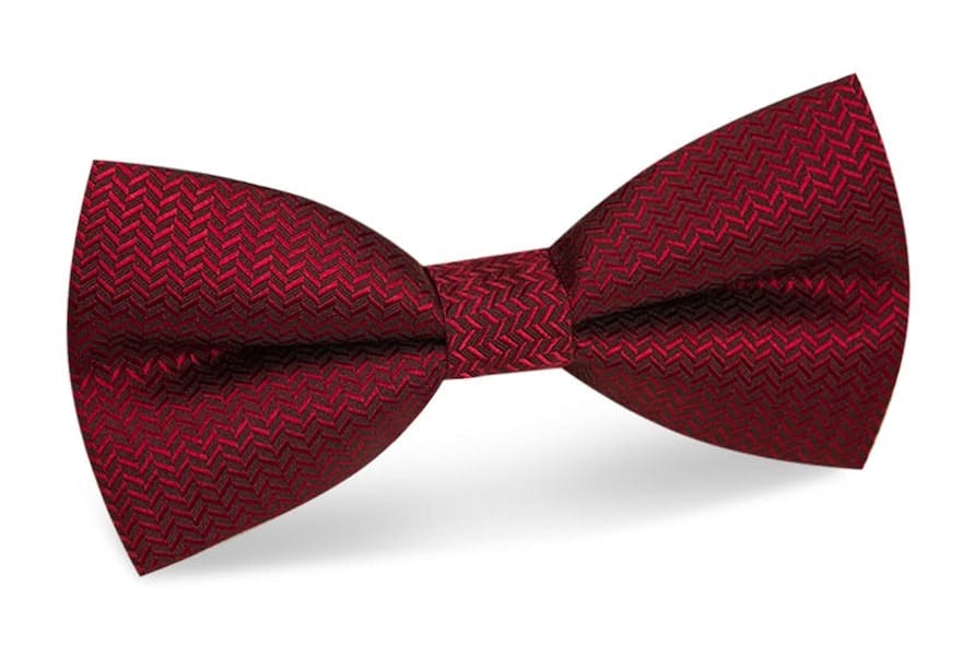 InStitchu Accessories bow-tie InStitchu Maroon Patterned Bow Tie