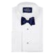 InStitchu Collection The Dickens Navy Silk Self-Tie Bow Tie