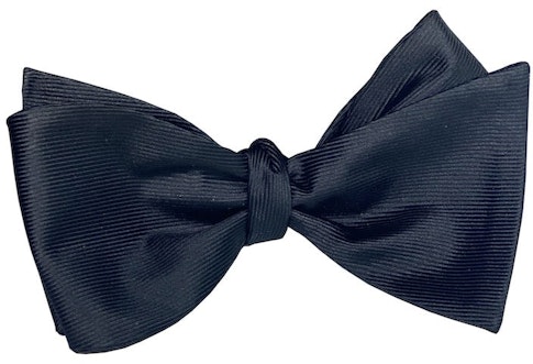 InStitchu Collection The Fitzgerald Black Silk Self-Tie Bow Tie