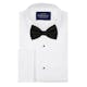 InStitchu Accessories bow-tie The Melville Black Diamond Bow Tie on shirt
