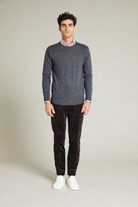 InStitchu Collection Cooper Charcoal Cotton Sweater