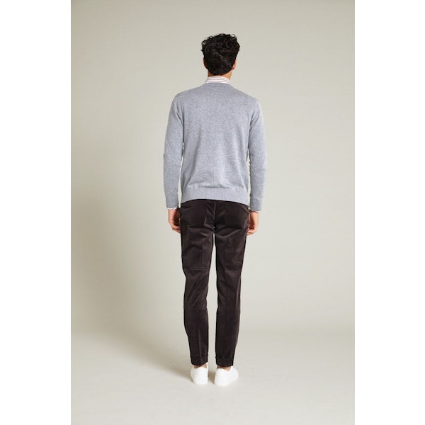 InStitchu Collection Cooper Grey Cotton Sweater