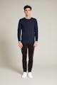 InStitchu Collection Cooper Navy Cotton Sweater