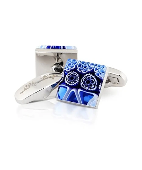 InStitchu Accessories cufflinks Rahul & Anthony Petali Blu