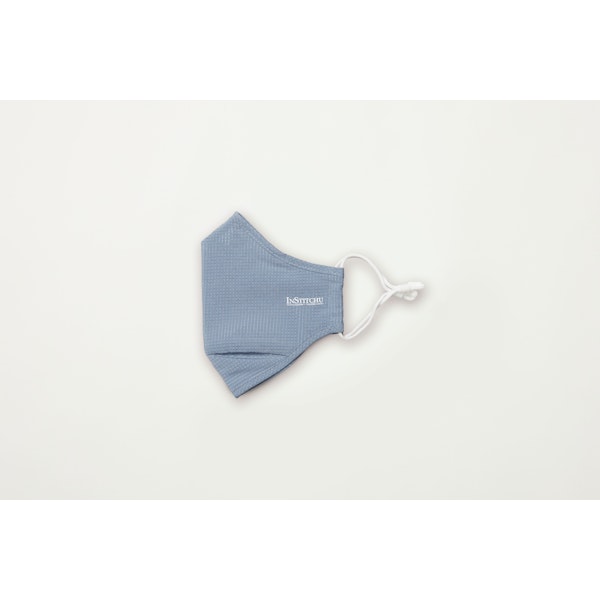 InStitchu Collection Cotton Face Mask Pinpoint Blue 1 Mask