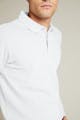 InStitchu Collection Murray White Cotton Long Sleeve Polo
