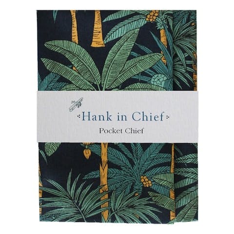 InStitchu Accessories pocket-square Hank in Chief Arnold Navy Pocket Chief