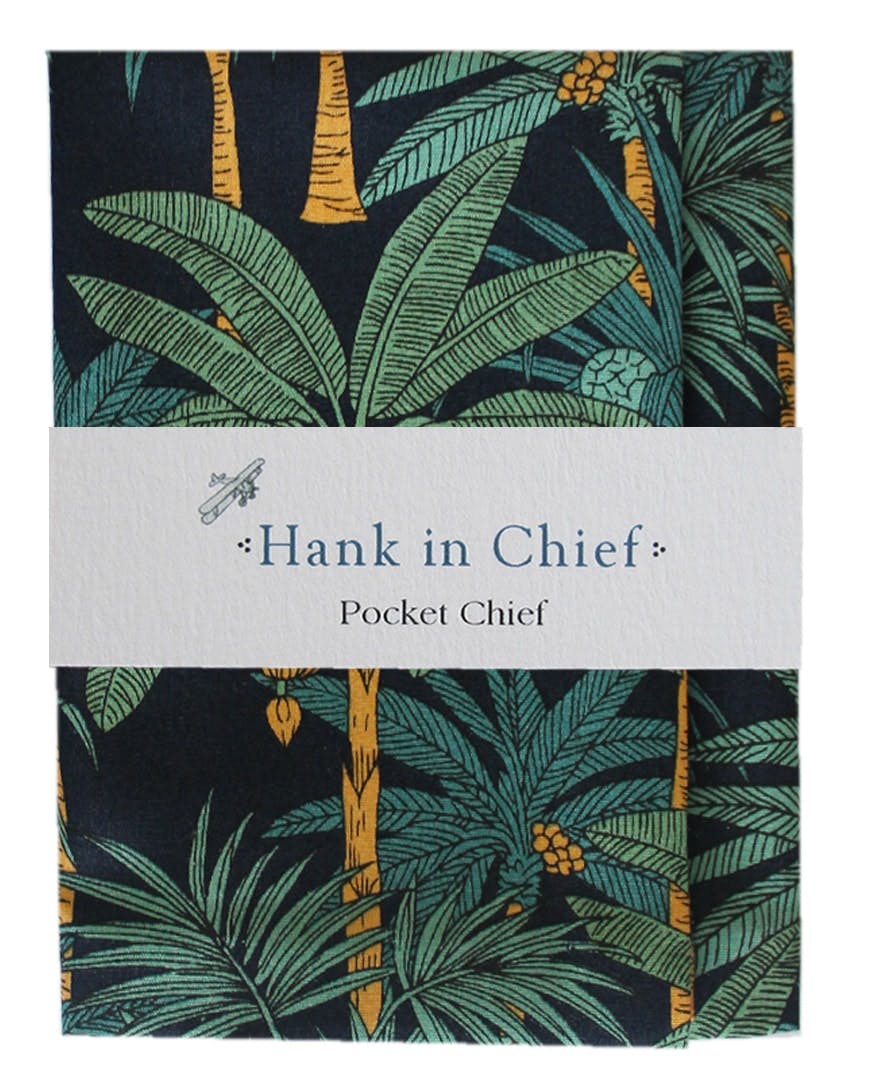 InStitchu Accessories pocket-square Hank in Chief Arnold Navy Pocket Chief