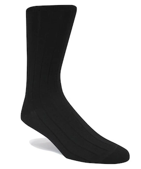 InStitchu Accessories socks Swanky Black Ribbed