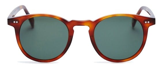 InStitchu Accessories sunglasses Pacifico Optical Buckler Whiskey Havana with Green Lens