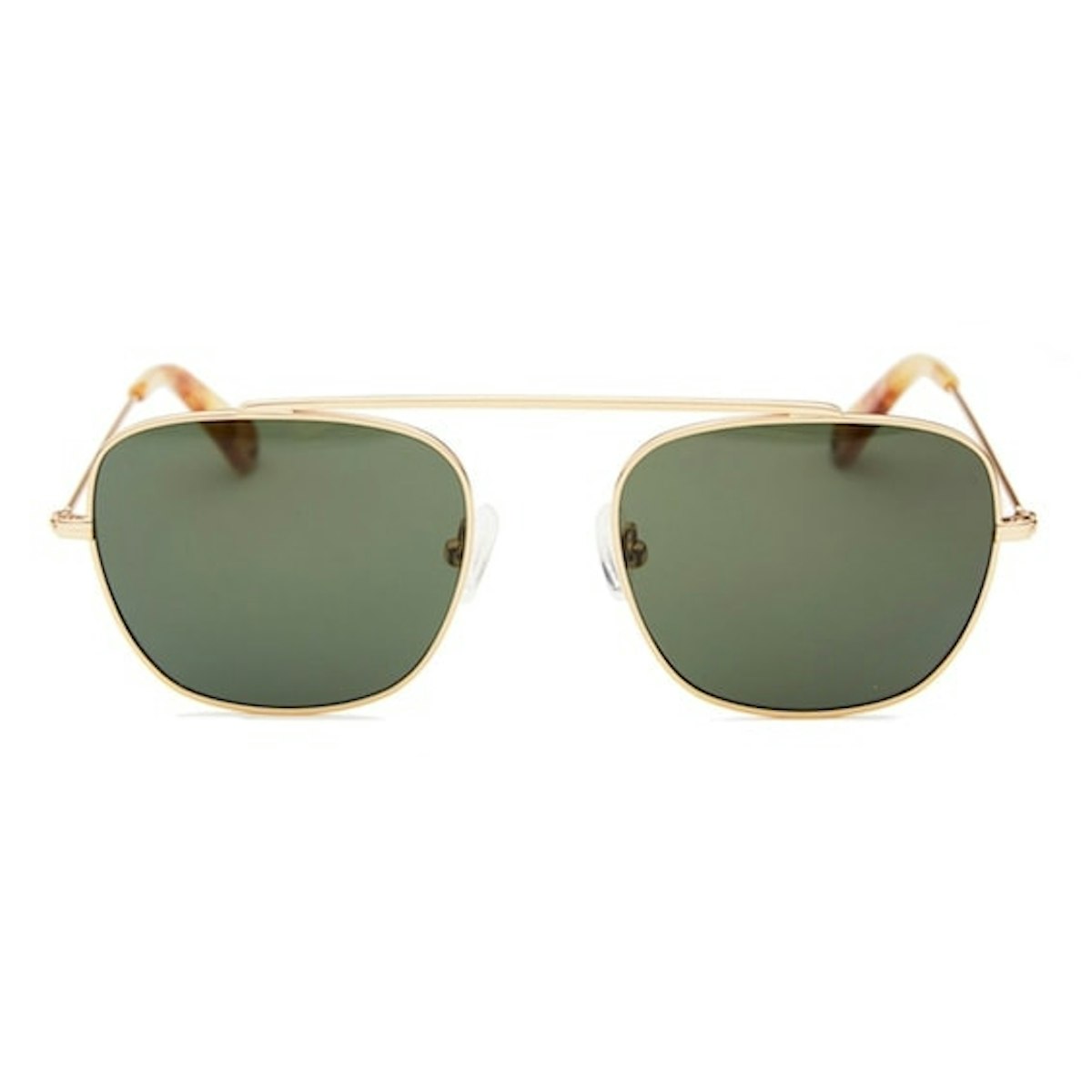 InStitchu Accessories sunglasses Pacifico Optical South Vintage Gold with Green Lens