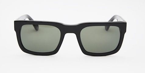 InStitchu Accessories sunglasses Pacifico Optical Tony Polished Black with Blue Lens